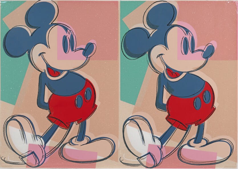 "Double Mickey (1981)" by Andy Warhol