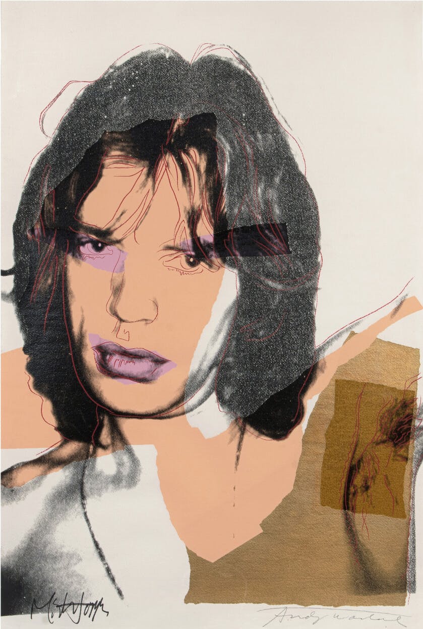 "Mick Jagger (1967)" by Andy Warhol