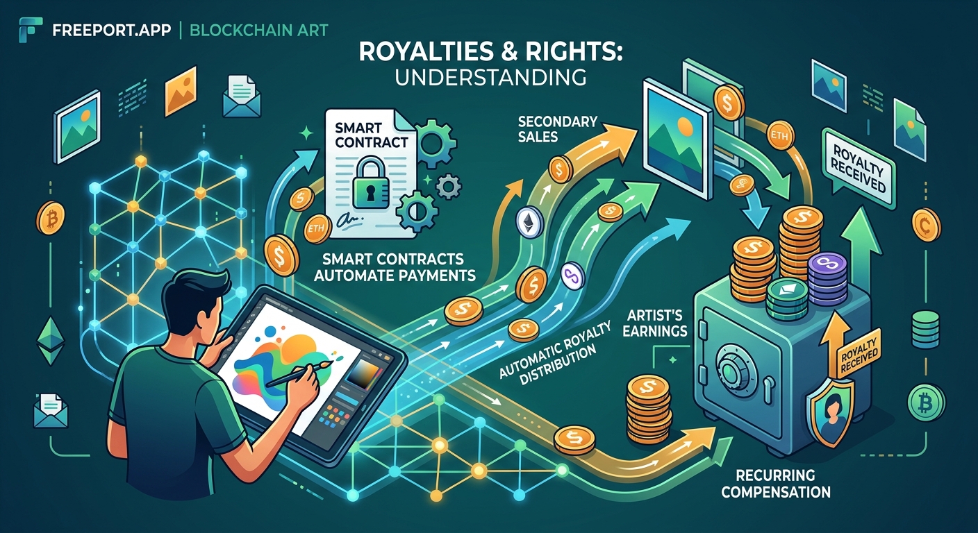 Royalties and Rights: Understanding Artist Compensation in Blockchain Art - Illustration 1
