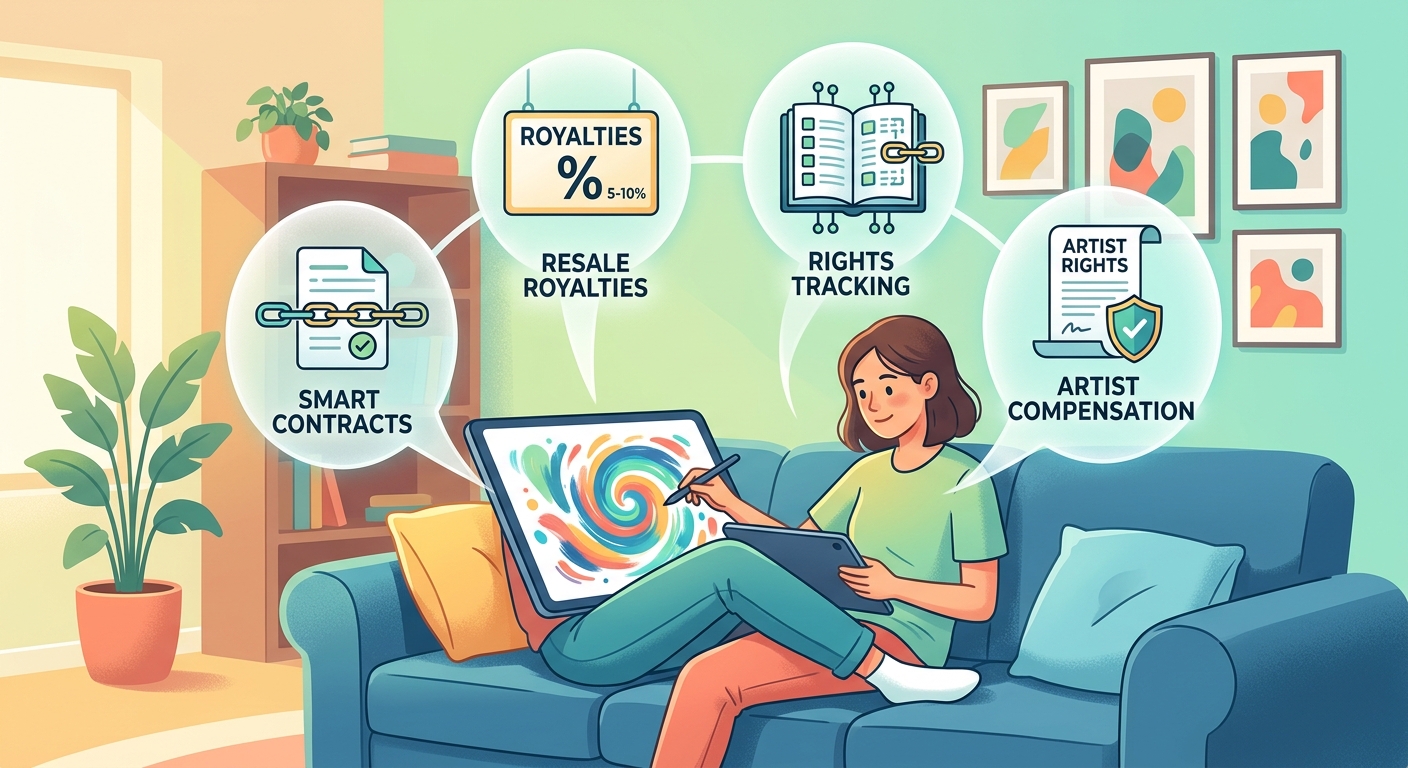 Royalties and Rights: Understanding Artist Compensation in Blockchain Art - Illustration 3