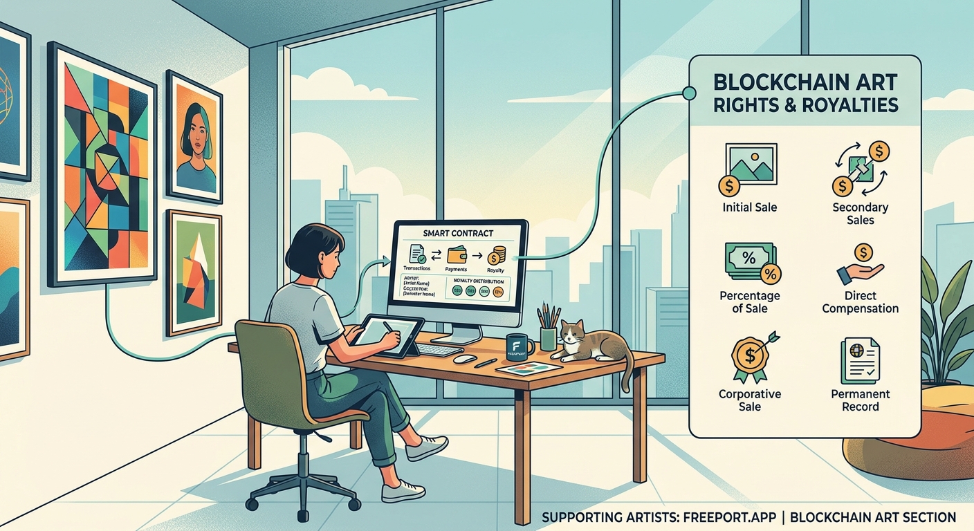 Royalties and Rights: Understanding Artist Compensation in Blockchain Art - Illustration 4