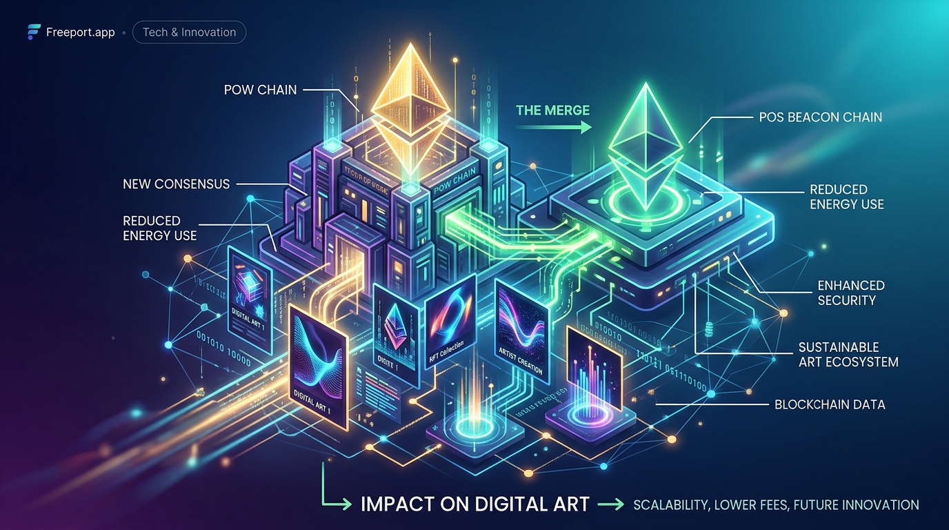 What Happens When Blockchain Networks Merge? Understanding the Ethereum Merge's Impact on Digital Art - Illustration 2