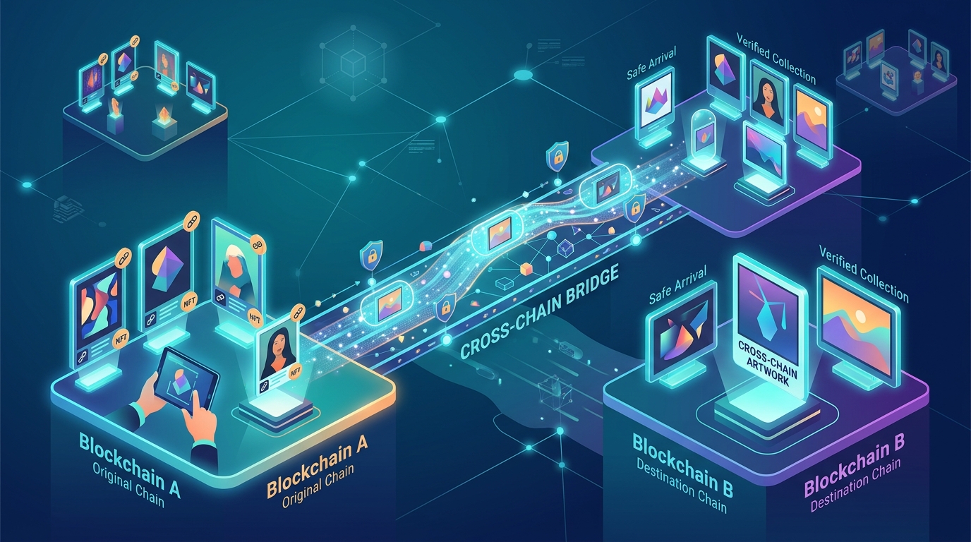 Cross-Chain Bridges: Moving Your Digital Art Collection Between Blockchains Safely - Illustration 1