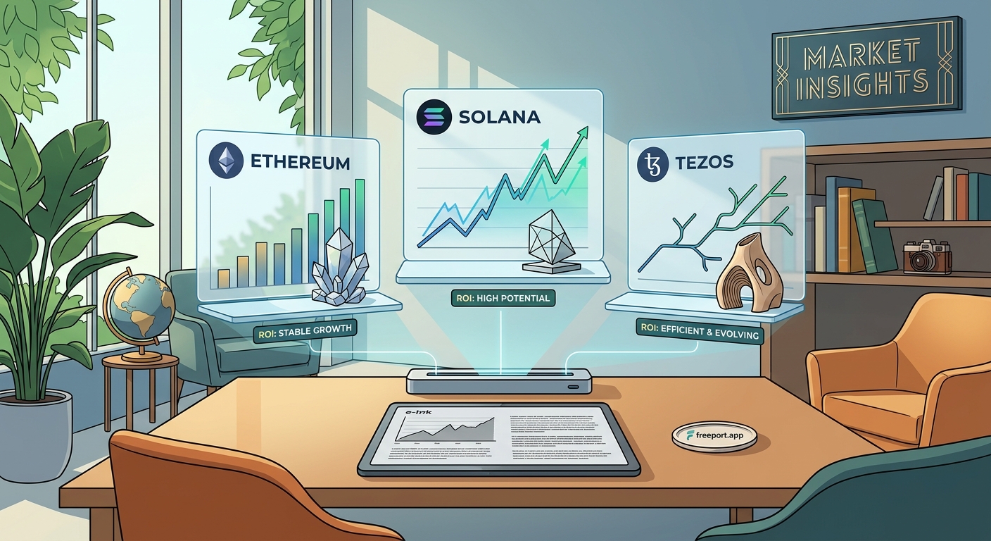 Comparing Ethereum, Solana, and Tezos: Which Blockchain Offers the Best ROI for Collectors - Illustration 1