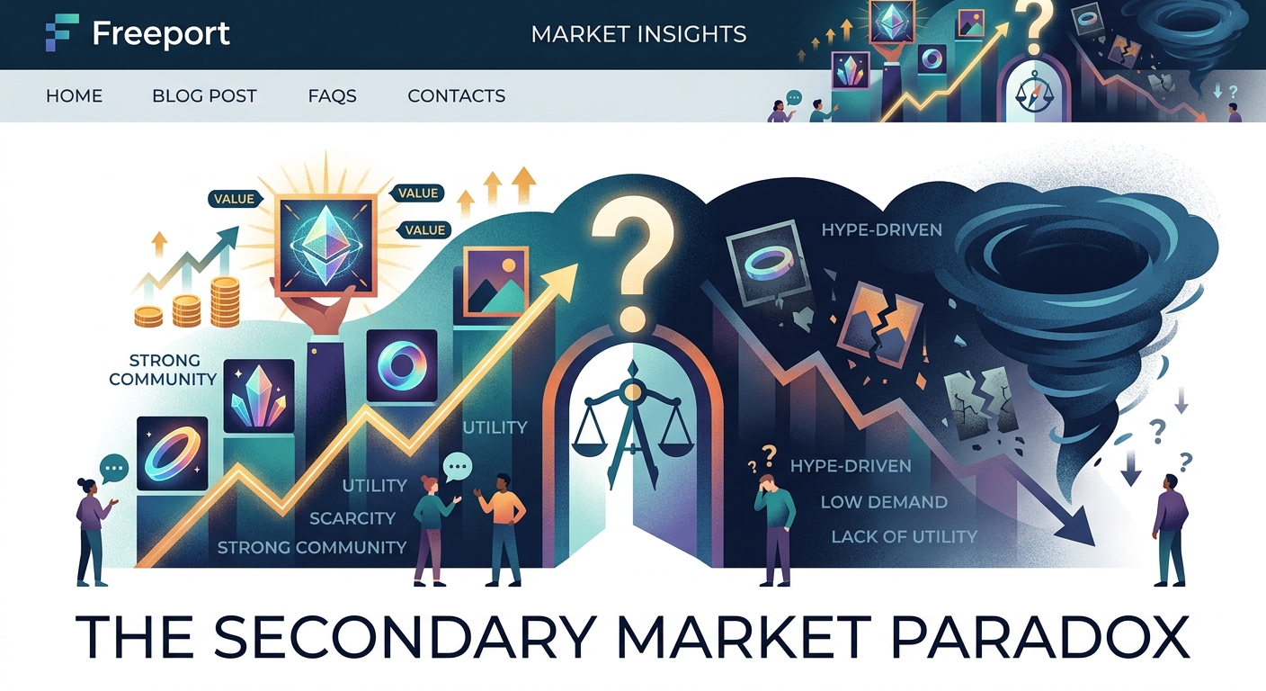 The Secondary Market Paradox: Why Some NFTs Appreciate While Others Disappear - Illustration 1