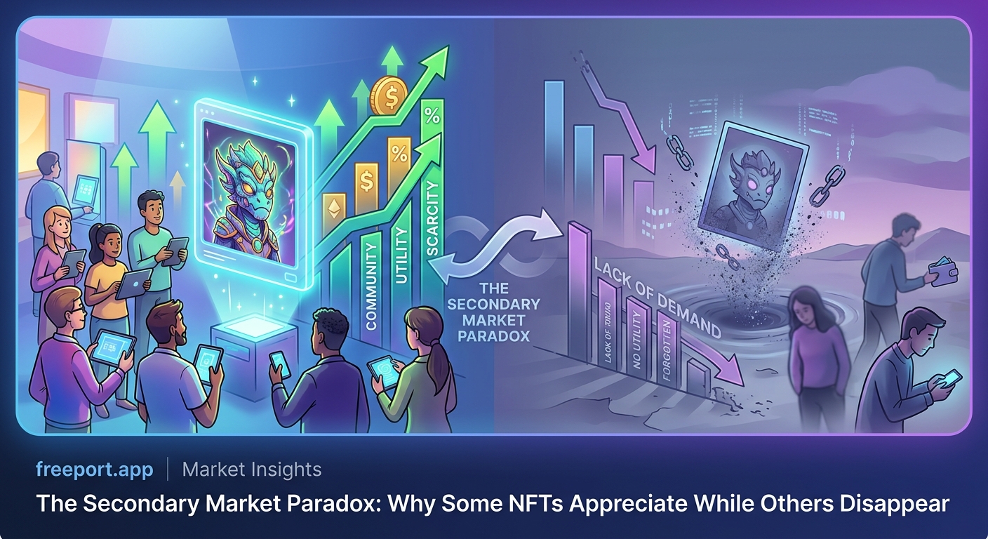 The Secondary Market Paradox: Why Some NFTs Appreciate While Others Disappear - Illustration 2
