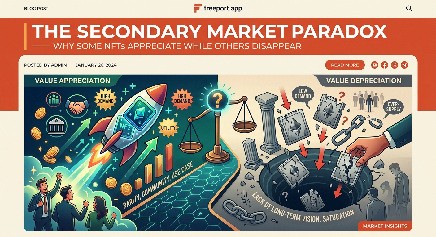 The Secondary Market Paradox: Why Some NFTs Appreciate While Others Disappear - Illustration 3