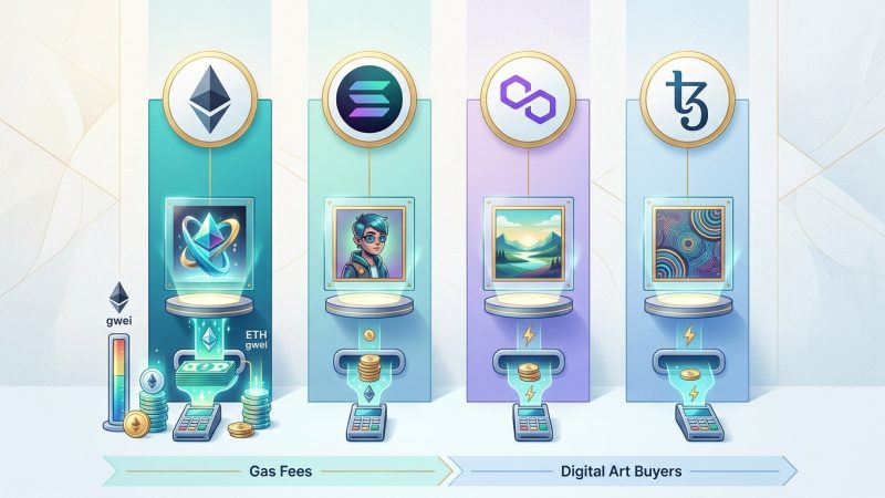 Gas Fees Explained: What Digital Art Buyers Actually Pay on Different Blockchains