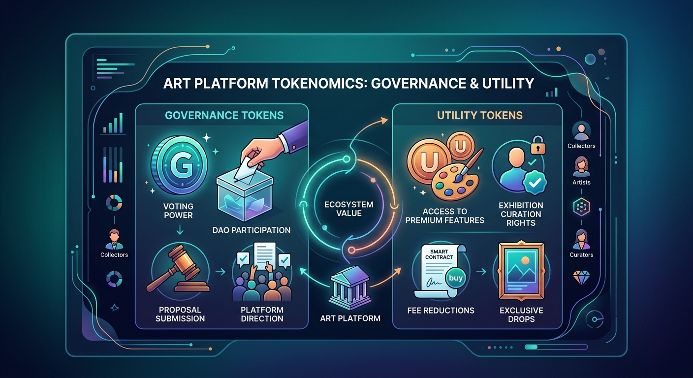 Tokenomics for Art Platforms: Understanding Governance Tokens and Utility - Illustration 2